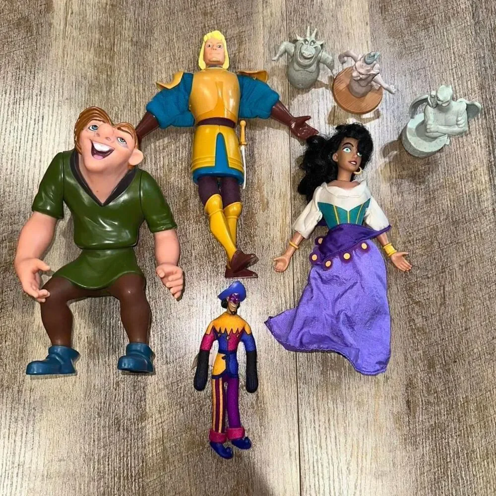 VTG 1996 Burger King Disney The‎ Hunchback Of Notre Dame play set 7pc